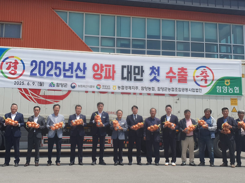 과잉출하에 숨통…함양 양파, 대만 수출로 돌파구